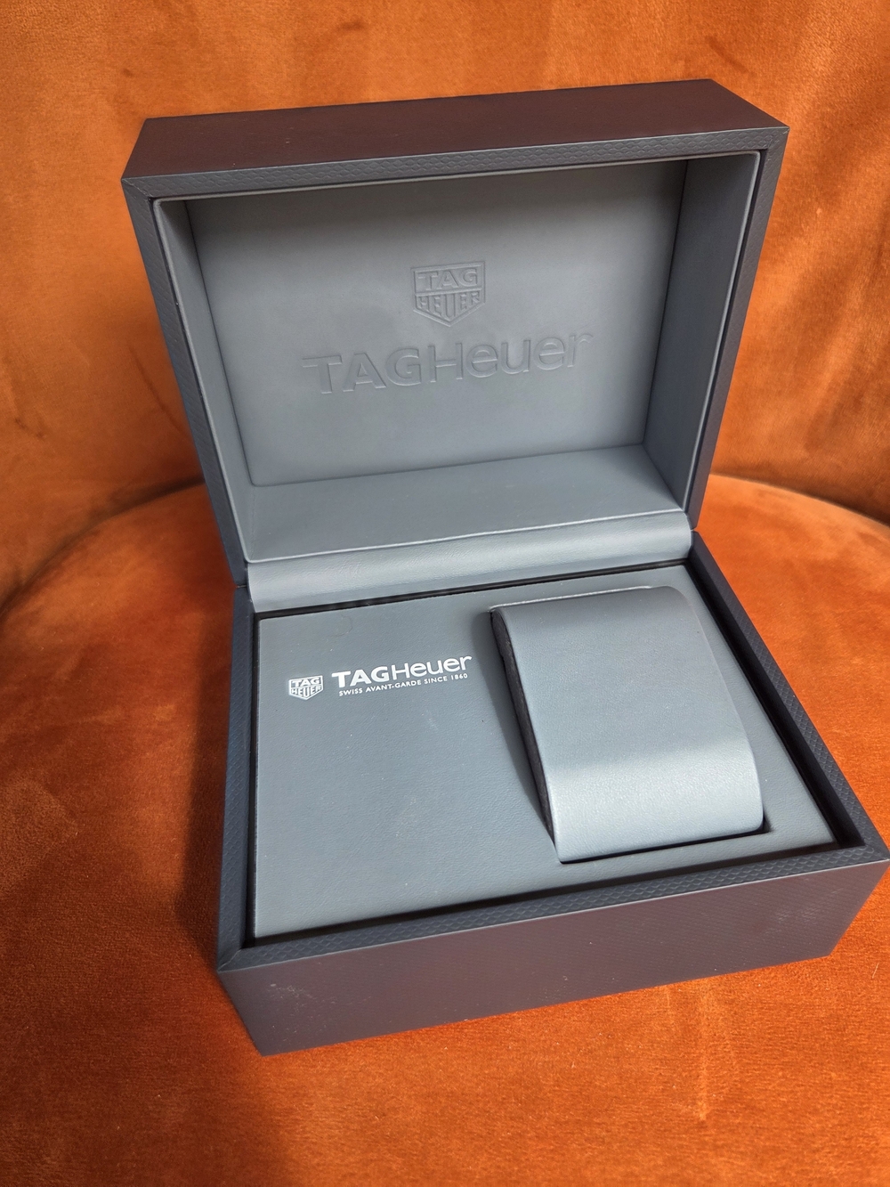 TAG Heuer Men's Gray Watch Box - Leather Presentation Case
